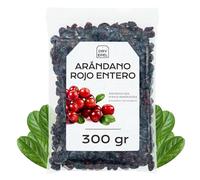 Arandanos Deshidratados Con Azucar 300 gr - Arandanos Rojos Secos Enteros - Fruta Deshidratada - Ideal para Reposteria y Snacks - Sin Gluten (300 gr, Arándano Rojo Entero)