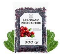 Arandanos Deshidratados Con Azucar 300 gr - Arandanos Rojos Secos Partidos - Fruta Deshidratada - Ideal para Reposteria y Snacks - Sin Gluten (300 gr, Arándano Rojo Partido)