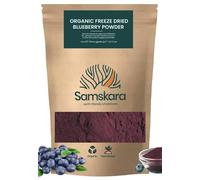 Arándanos salvajes nórdicos en polvo BIO | Samskara Tribe | bayas liofilizadas, sin OGM y sin endulzar, ricas en antioxidantes | para usar en batidos y repostería (150 g)