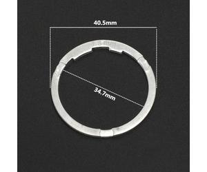 Arandela Aluminio Bici 1.8mm Cassette 8-10 Velocidades Arandela | para grosor exacto 1.8mm, convierte hub 11v a 10v, material , para ajuste perfecto flywheel(Silver 1.8mm)