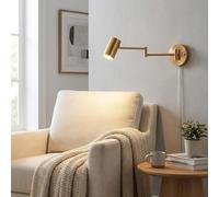 arandela articulada arandela de parede com braço articulado lâmpada parede leitura quarto escritório sala jantar hall metal preto cromo industrial vintage arandela interna com cabo tomada interruptor