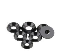 Arandela avellanada,Arandela de copa, M3 M4 M5 M6 M8 M10 Arandela avellanada cónica de plástico sólido junta plana cóncava convexa cono cónico arandelas de aislamiento (tamaño: M3 x 12 x 3 cono, color