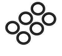 Arandela de Anillo de Goma para Pesca, Aparejos Ecológicos Duraderos para Alarma de Picadura de Pesca y Vainas de Caña, 7mm de Diámetro Interior, 100 Uds.
