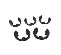 Arandela de anillo de retención con Clip E de acero negro de 65mn for sujetador de eje M2 M3 M3.5 M4 M5 M6 M7 M8 M10 M12 M13 M15-M24(M1.2 100pcs)