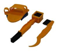 Arandela de cadena para bicicletas o motocicletas, 3 cepillos de limpieza eficaces y plumeros, herramientas de limpieza de bicicletas, limpiador de cadena para motocicletas, bicicletas de montaña y