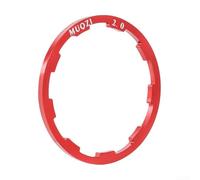 Arandela de cubo de bicicleta y junta de cuerpo de cubo libre con espaciadores de rueda libre para una instalación precisa del casete de bicicleta y ajuste del cubo (rojo 2 mm)