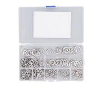 Arandela de dientes externa Kit surtido de arandelas de acero inoxidable 300 piezas M2.5 a M12 para equipos mecánicos Producción industrial Sujetador duradero de acero inoxidable