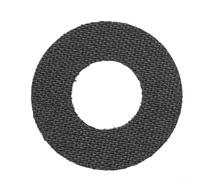 Arandela de freno de carrete de pesca hecha de fibra de carbono para una presión de arrastre consistente, fácil reemplazo negro (34 mm x 16 mm)