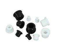 Arandela de goma de silicona hueca, tapa del extremo del tapón, protección del Cable del tapón, insertos de orificio pasante, junta tórica sellada(Black,A 30mm (E 20mm),5pcs)