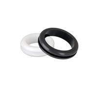Arandela de goma PVC negra/blanca de 3 a 80 mm, doble cara, protectora, for cables. Junta tórica for protección de cables.(Black,70mm-3pcs)