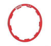 Arandela de junta de casete para aplicaciones de cuerpo de buje libre de bicicleta y espaciador de cubo en configuración de componentes de transmisión (rojo, 1,5 mm)