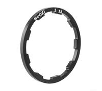 Arandela de junta de casete para aplicaciones de cuerpo de buje libre de bicicleta y espaciador de cubo en configuración de componentes de transmisión (negro, 2,18 mm)
