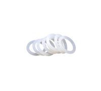 Arandela De Junta Sellado Goma Silicona, Sección Transversal Tórica Blanca, Espesor CS1.9/2,2mm, 10/100 Uds