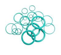 Arandela de juntas de espesor de sello de junta tórica verde, juntas tóricas de caucho flúor OD*WD 2,0/2,2mm(12.5x2(10pcs))
