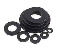 Arandela de nailon, junta espaciadora plana de plástico negro for M2, M2.5, M3, M4, M5, M6, M8, M10, M12, M14, M16, M18 y M20(M2x5x1mm 20pcs)