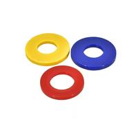 Arandela de nailon M2 M2.5 M3 M4 M5 M6 M8 M10 M12 M14 M16 M18 M20 Rojo Amarillo Azul Junta plana Aislamiento Sellado impermeable Arandelas duras(Yellow,M20x36x3.0-10pcs)