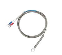 Arandela de Orificio de 5mm, sonda del Sensor de Temperatura termopar Tipo K/E, Cable de 1/2/3/4/5M for Controlador de Temperatura Industrial (Color : E Type 1M)