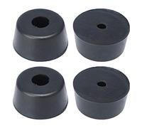 Arandela de Parachoques pies Almohadilla Goma cónica 28 mm x 14 4 Piezas Negro