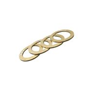 Arandela de pedal bicicleta diámetro exterior 20mm interior 14,5mm espesor 1MM adecuado for accesorios carretera MTB ESSEIEIE(Golden 4pcs)