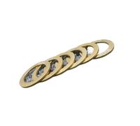 Arandela de pedal bicicleta diámetro exterior 20mm interior 14,5mm espesor 1MM adecuado for accesorios carretera MTB ESSEIEIE(Golden 6pcs)