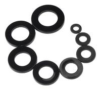 Arandela de plástico con junta de nailon negra, arandela plana redonda de plástico aislada M2/M2.5/M3/M4/M5/M6/M8/M10/M12/M14/M16/M18/M20(M16x30x3-5pcs)