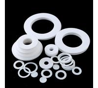 arandela de PTFE, Brida de arandela plana de PTFE de 50 piezas, sellado espaciador de junta de 1,2 Mm de espesor for manómetro, ID 5 14Mm(12x8x1mm)