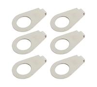 Arandela de Puntero de Perilla de Guitarra Eléctrica, Material de Metal, Alta Dureza, Resistencia a la Corrosión, 10 Pcs, Fácil de Instalar, Buena Compatibilidad, Acabado (Plata)