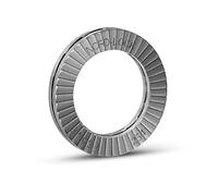 Arandela de seguridad | Arandelas Nord-Lock de acero inoxidable, NL20ss-254 para M20 | Pares por paquete: 3 | 21,4 mm x 30,7 mm x 3 mm