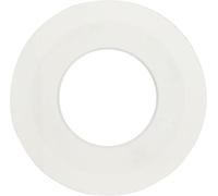Arandela de sellado de base de válvula de descarga compatible con Geberit 816.418.00.1 - Anillo de sellado de silicona (reemplazo no OEM, transparente)