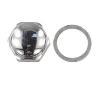 Arandela de tuerca de vástago de dirección de metal plateado compatible con Honda Cb50r Cl100 Cl125a Cl125s Cl70 Cl90 Cm185 Cm200 Cm250 Cmx250 Ct70