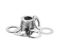 Arandela del cojinete del eje 50 cuñas de ajuste acero inoxidable, grosor 0,3 mm, arandelas guardabarros, diámetro interior M2-M8, arandela plana ultrafina, exteri0r 5-14