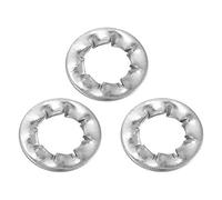 Arandela dentada, arandela de bloqueo dentada externa dentada de acero inoxidable 10/20/30/50/100 pcs (M3, M4, M5, M6, M8, M10, M12, M16)(M6(100PCS))