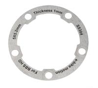 Arandela eléctrica de plato para, accesorio de eje de motor de aleación de aluminio de 58 mm, hardware de montaje de plato plateado compatible con bicicletas eléctricas HD