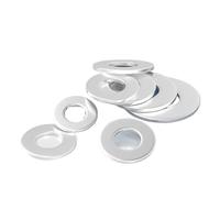 Arandela plana 10/50/100 piezas de arandelas planas de aluminio, juntas de anillo de sellado, accesorios de sello de aceite M3 M4 M5 M6 M7 M8, espesor 1, 1,5, 2, 3 y 4 mm(M8x16x2mm,100Pcs)