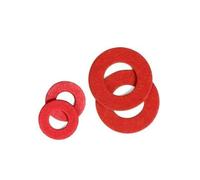 Arandela plana aislante de papel acero rojo, almohadilla junta aislamiento, M2, .5, M3, M4, M5, M6, M8, M10, M12, M16, M18, M20, 100-2000 Uds(M4x12x1mm-500pcs)