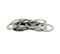 Arandela plana, arandelas, Arandelas de seguridad 0,1 mm ancho, arandelas planas ultrafinas ajuste, junta espaciadora cojinete eje M3, delgadas 5, 6 y 7 diámetro for mangueras, 50 unidades(3x7x0.1)