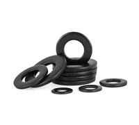 Arandela plana de acero inoxidable, 2/10/20/25/50 M1.6 M2 M2.5 M3 M3.5 M4 M5 M6 M8 M10 M12 GB97 DIN125 Arandela plana de acero inoxidable 304 A2 negra(M16x30x3mm 5pcs)