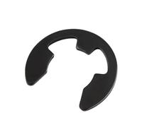 Arandela plana de acero inoxidable 304, Anillo de retención eje externo tipo E, anillo seguridad, arandela dividida, Clip cuello a presión, M1.2-M24, negro(M4.5-200pcs)