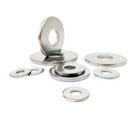 Arandela plana de acero inoxidable extra gruesa y ancha M2.5-M16 A2-70 304 Junta lisa de gran tamaño(M8 10pcs)