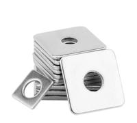 Arandela plana de acero inoxidable M3 M4 M5 M6 M8 304, junta cuadrada gruesa, cuña de pared cortina, anillo de Metal(M6x14x1(30pcs))