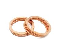 Arandela plana de cobre 7 * 10 * 0,1 junta de sellado diámetro interior 7mm anillo de sellado hoja delgada T3 Arandela de cobre roja