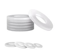 Arandela plana de goma blanca, arandelas de sellado antiaceite, M2, M2.5, M3, M4, M5, M6, M8, M10, M12, M14, M16, M18, M20, M22, M24, M27, M30, 10 Uds.-50 Uds.(6X14X2 20pcs)