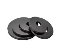 Arandela plana de goma suave negra M2 M2.5 M3 M4 M5 M6 M7 M8 M10 M12-M42 anillo de sellado de aislamiento junta plana de goma junta tórica impermeable(OD 3.2mm)