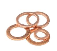 Arandela plana de latón, anillos sellado, arandela cobre for tapón sumidero aceite, M5-M60, 10 Uds(M24X30X1.5mm 5pcs)