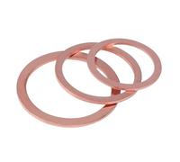 Arandela plana de latón Anillos sellado cobre for tapón sumidero aceite Paquete surtido M5 a M60(M24X30X1.5mm 5pcs)