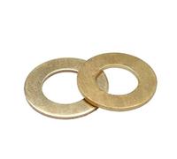 Arandela plana de latón M2 M2.5 M3 M4 M5 M6 M8 M10 M12 ~ M24 arandelas espaciadoras de junta sólida sello de Metal Meson espaciador Hardware de sujeción(M3x5x0.5(200pcs))
