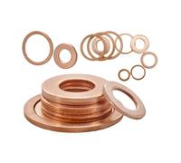 Arandela plana de latón M5-M24 Sello de sumidero de cobre sólido | Espaciadores de sellado de junta tórica de arandela de tapón de aceite de cobre sólido(M10x20x2(30Pcs))