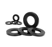 Arandela plana de nailon de plástico negro, 20-200 Uds., for anillo de junta de aislamiento de tornillo(M2.5x5x1-200pcs)