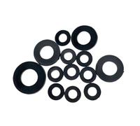 Arandela Plana De Nailon Negro M2/2,5/3/4/5/6 -/20, Espaciador Plano, Junta Aislante, Anillo For Tornillo(M5x8x1-100pcs)