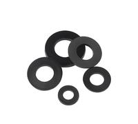 Arandela Plana De Nailon Plástico Blanco/negro, Espaciador Plano M2 .5 M3 M4 M5 M6 M8 M10 M12 ~ M24, Anillo Junta Aislamiento For Tornillo 0, 3mm(Black,M3x12x1 x100pcs)